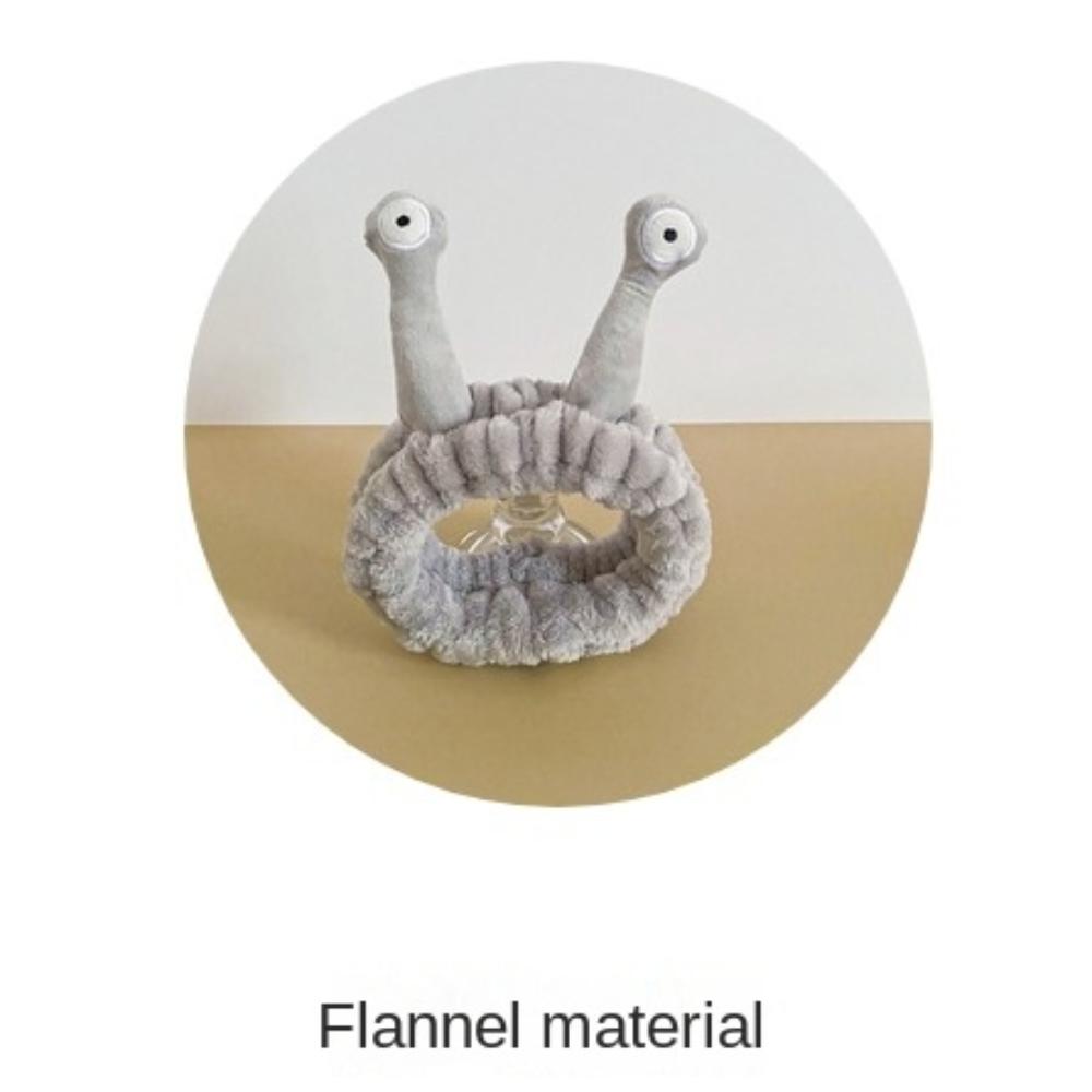 Пушистая улитка повязка на голову мультяшный обруч для волос милый плюшевый ободок для волос макияж