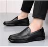 New Shoes for Men Genuine Leather Casual Driving Shoes Fashion Slip-on Loafers Summer Breathable Microporous Leather Sandals