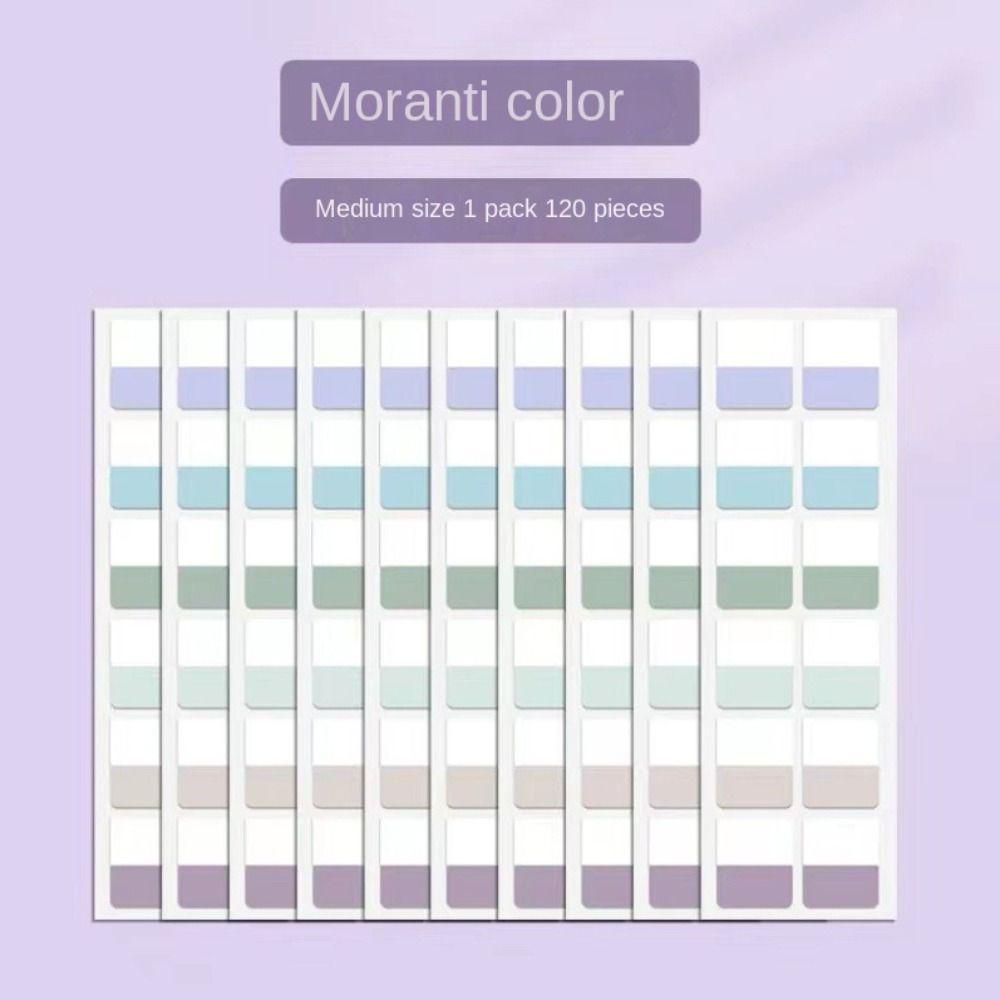Transparent Sticky Index Tabs Colorful Light Color Index Notes Writable File Tabs Notebook