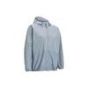 Color Block Woven Pleated Hoodie Jacket Women Jacket Blue 1379045-465
