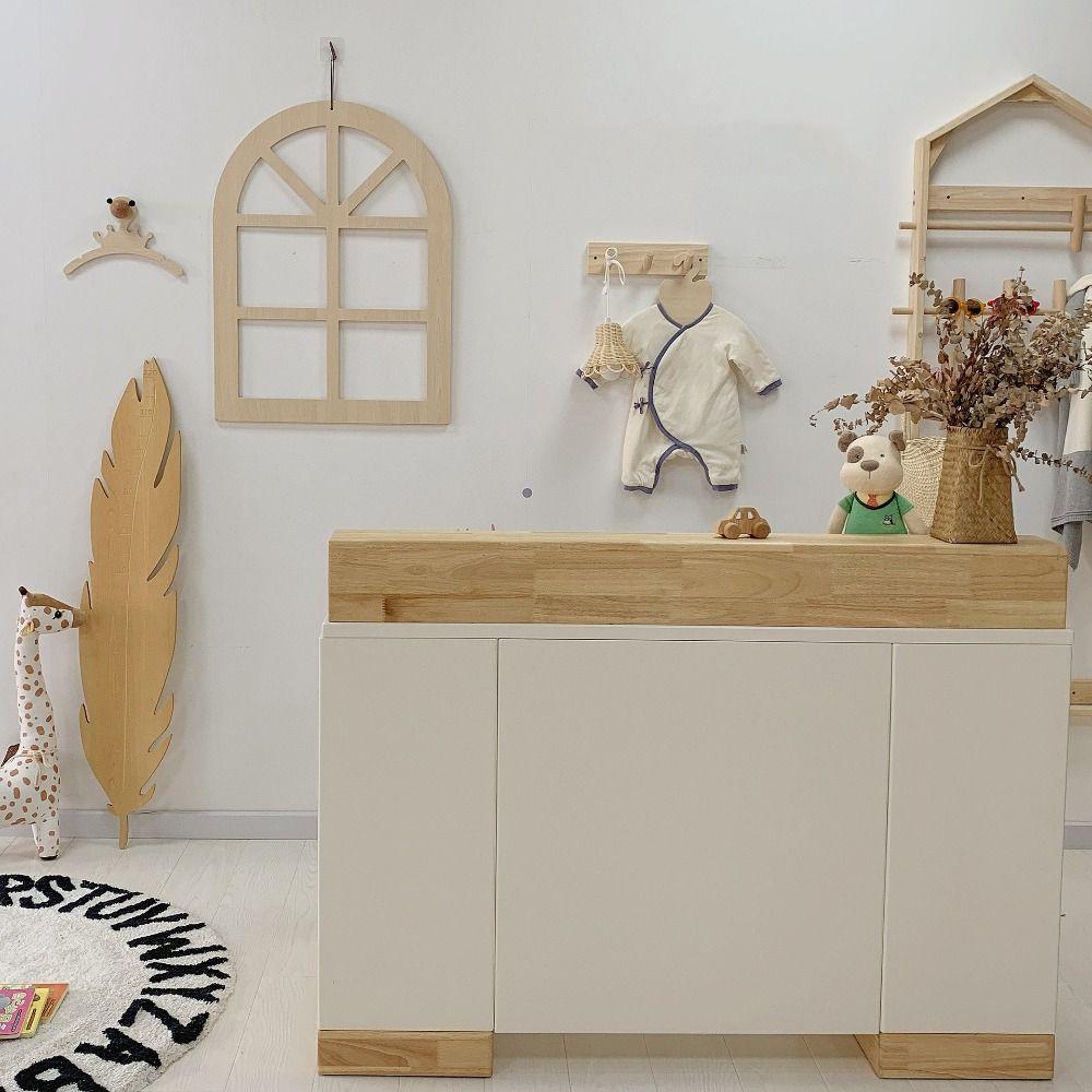 Decor House Wall Hanging Alphabet Wall Hanger Wood Craft Window Shaped Pendant Wood Hanger Pendant