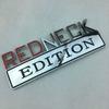 1Pcs REDNECK EDITION Car Emblem Chrome Badge 3D Sticker Decal for For-d F-150 F250 F350 Che-vrolet Silverado Dodg-e RA-M 1500 (Red/black)