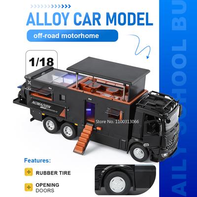 1:18 Внедорожный Автодом Автомобиль Литой Металлический Модель Игрушка Открывающиеся Двери Резиновые Шины Складывающееся Зеркало Заднего Вида Автомобиль Крутой Подарок для Друга