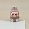 Three-dimensional Flocking Keychain Pendant Cute Bag Accessories Doll Cartoon Ornament