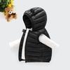Children's Winter Solid Color Cotton Vests With A Hood