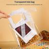 10 шт., подарочный пакет с квадратной ручкой, подарочный упаковочный пакет, подарок на день рождения, годовщину, свадьбу, подарок на вечеринку, прозрачный подарочный упаковочный пакет из ПВХ
