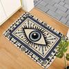1pc Evil Eye Area Door Mat Tribal Style Rugs Floor Mat for Doormat Entrance Bedroom Polyester Floor Mat Retro Home Decoration