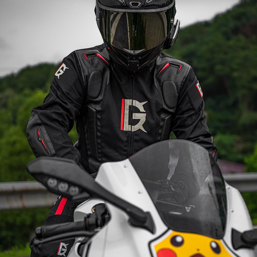 Мотоциклетный костюм GhostRacing для ралли и бездорожья, с горбом, защита от падений