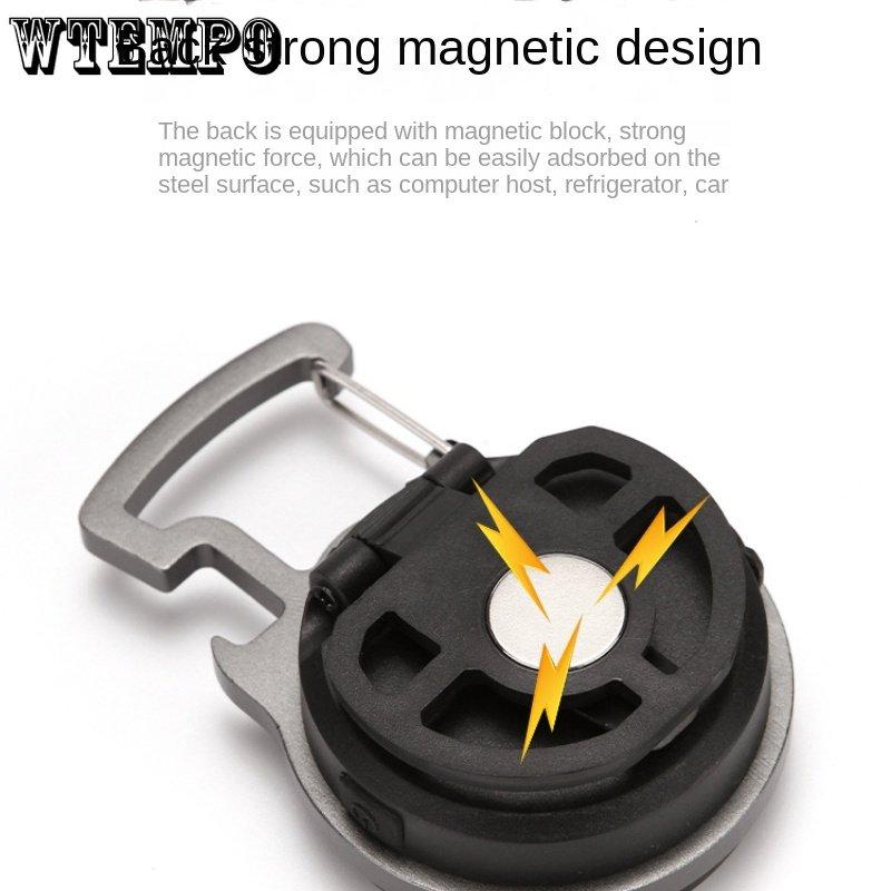 Мини-фонарик с брелоком, походный фонарь с пряжкой, портативный рабочий фонарь с зажимом для кепки, мощный фонарь для кемпинга