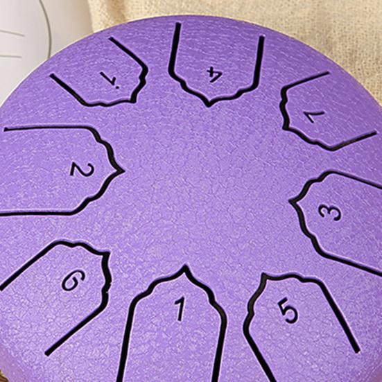 Rain Drum for Outside Garden 4 Inches 8 Notes Steel Tongue Drum Meditation Rain Chime Musical Instruments Mini Handpan Drums