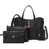 Retro New Crocodile Pattern Mother and Child Bag Four-piece Handbag Shoulder Bag Messenger Bag Card Bag