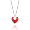 [Stonehenge]] Luv-It Silver Heart Necklace H0179