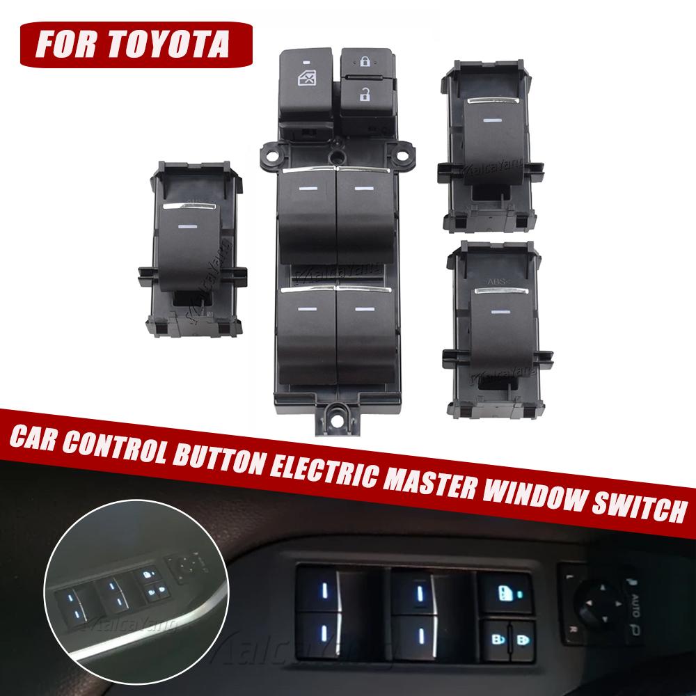 For Toyota Rav4 2019-2020 2021 CHR 2016-2020 Car Lighted LED Power Window Main Switch Set Left Driving Backlight Masteres Switch