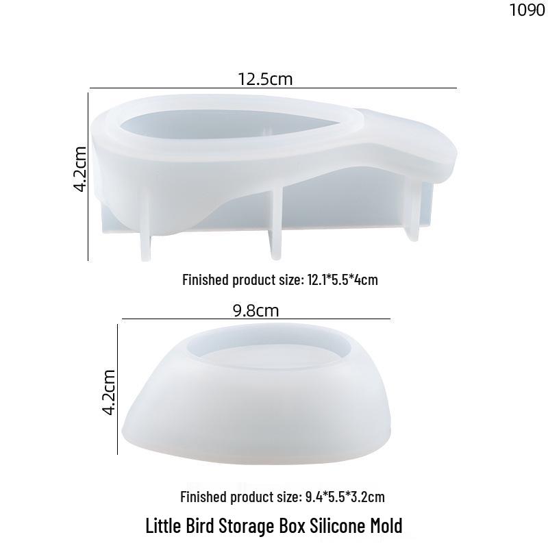 3D Коробка-хранилище для маленькой птички Силиконовая форма - DIY Кристальная эпоксидная смола