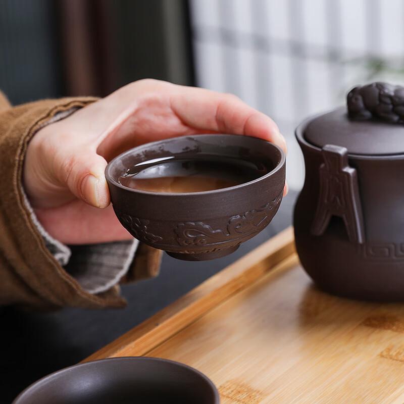 Traditional Zisha Purple Clay Gift Tea Set