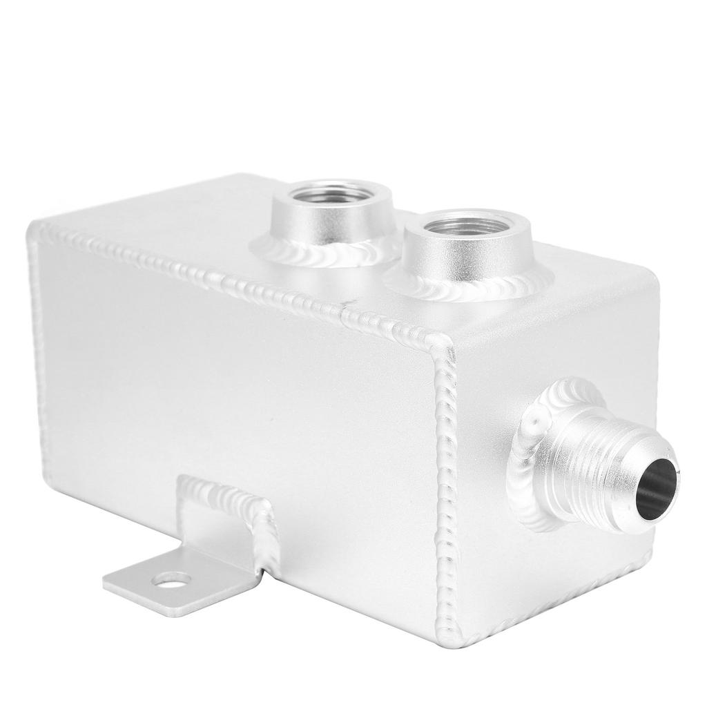 1L Aluminum Oil Catch Can Coolant Fuel Overflow Tank with Breather Filter Drain Tap Universal