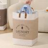 Large Capacity Laundry Basket Dirty Clothes Basket Fabric Laundry Basket Folding Storage Basket Household Storage Bag Portable
