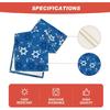 Artoid Mode Blue Hexagram Hanukkah Table Runner, Star of David Je Menorah Passover Holiday Kitchen Dining Table Decoration for Indoor Outdoor Home