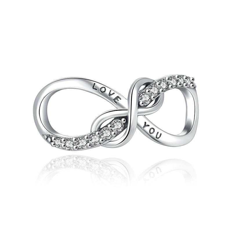 Новый Бесконечность семьи навсегда люблю тебя лучший друг Шарм DIY тонкие бусины подходят оригинальные подвески серебро 925 браслет ювелирные изделия