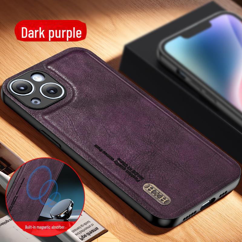 Совместимый чехол из матовой кожи Antique для Huawei X8C, Y72, Honor 90, X9C, X6B, 200 Lite