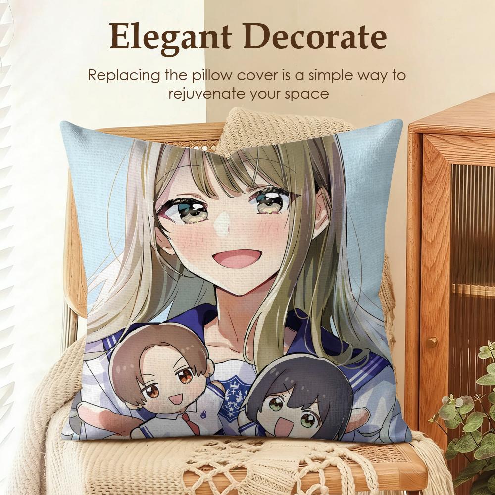 Comingofage story Cushion Cover Natural Linen Organic Fabric DoubleSided Printing Sofa Home Decor Gift Pillow Case