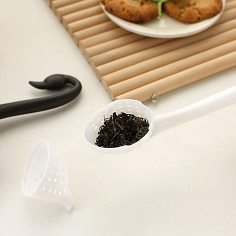 1 Pcs Tea Strainer Colander Swan Shape Herb Teaspoon Infuser Filter