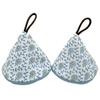 Miwaki Triangular Pot Holders, Set of 2, Heat-Resistant Kitchen Mitts for Handles, Pot Lids, and Two-Handled Pots, Hanging Storage, Ambidextrous Cooki