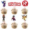 Набор для украшения дня рождения в стиле игры Roblox Sandbox: Латексные шары, Баннер, Топперы для торта, Посуда для вечеринки для детского праздника