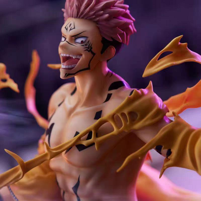 Фигурка Jujutsu Kaisen Боевая форма GK Рёмен Сукуна Фигурки Действия ПВХ Статуя Модель Настольное Украшение Игрушки Детский Подарок на День Рождения
