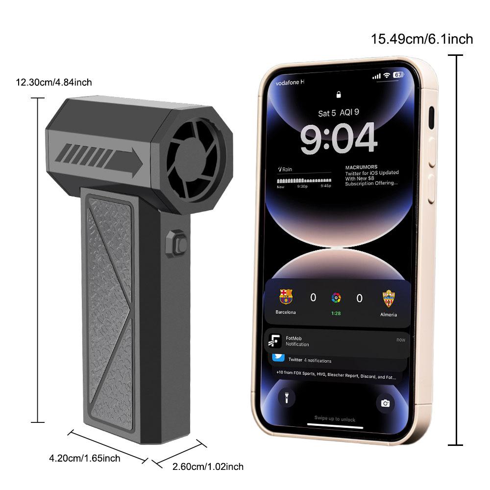 Инструмент для уборки Воздуходувка Мощный фен Электрическая воздуходувка для пыли Автоаксессуары Снежная воздуходувка Турбо-реактивный вентилятор Сильная продувка Универсальный 4 скорости регулируемые