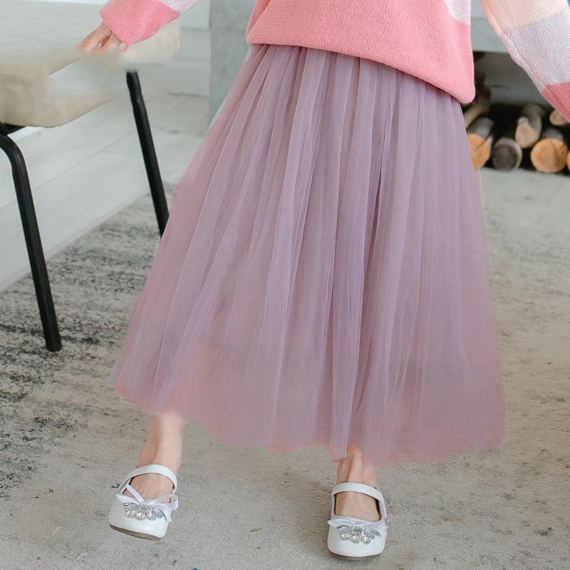 Школьная детская юбка, сетчатая юбка для маленьких девочек, однотонная однотонная детская юбка на все сезоны, 8 цветов, 10, 12, 13 лет