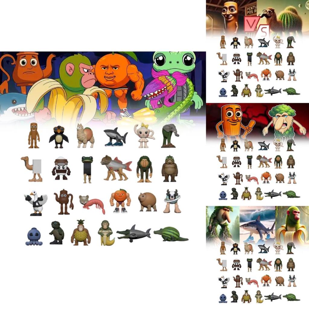 Итальянский Мозголом Коллекционный Набор Фигурок Из ПВХ Для Коллекционирования и Подарков