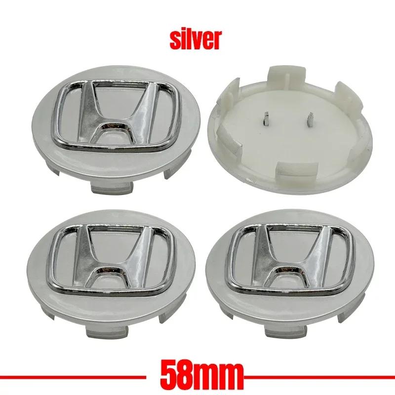 TR3-4pcs/set Car Styling Wheel Center Cap Hub Covers Badge Accessories For Honda Civic Fit Jazz Accord Pilot CRV Passport City XRV