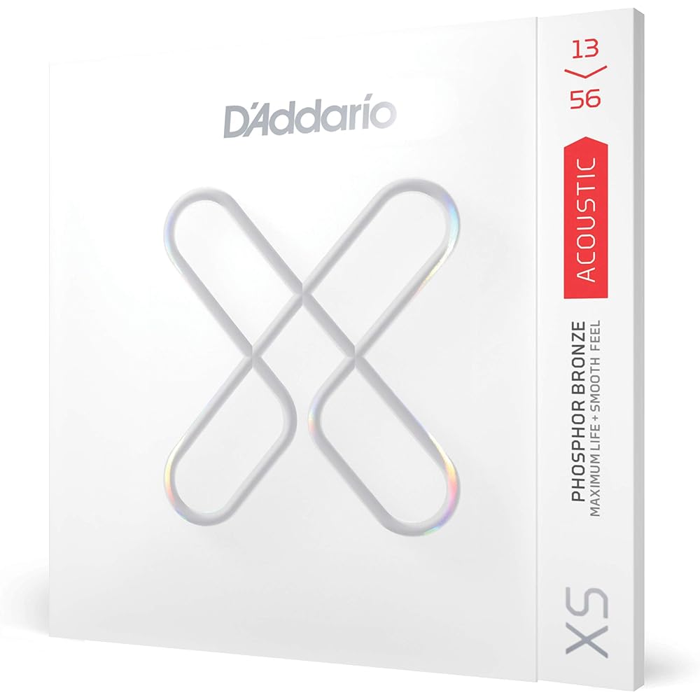 D'Addario Daddario Acoustic Guitar Strings XS Coated Strings Phosphor Bronze Medium .013-.056 XSA...