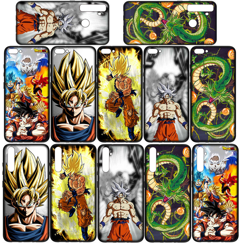 For Samsung Galaxy S24 S23 iPhone 15 14 Xiaomi Redmi Note 13 12 11 8 Plus 10 9 Pro Max X XR Phone Case Comics Dragon Ball Goku OPPO A15 Huawei Cover