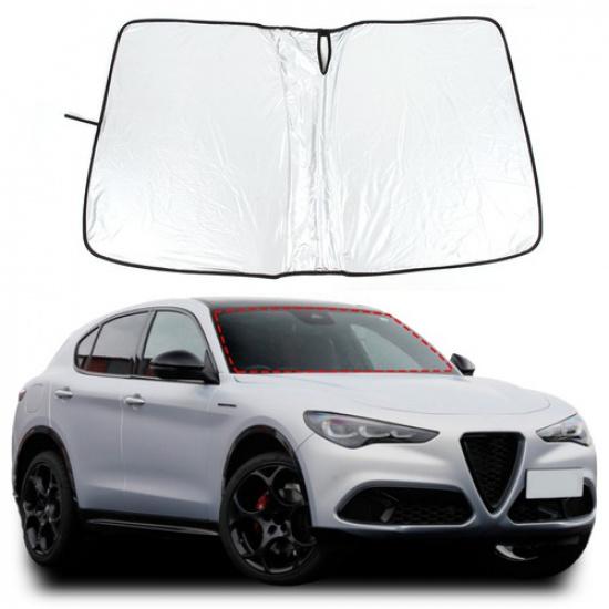 Автомобильная солнцезащитная шторка на лобовое стекло для Alfa Romeo Stelvio 17+