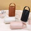 Waterproof Mini Makeup Bag PU Leather Cosmetic Pouch Portable Toiletry Bag  Outdoor