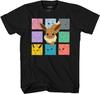 Взрослая футболка Pokemon Иви Кубы Эволюции