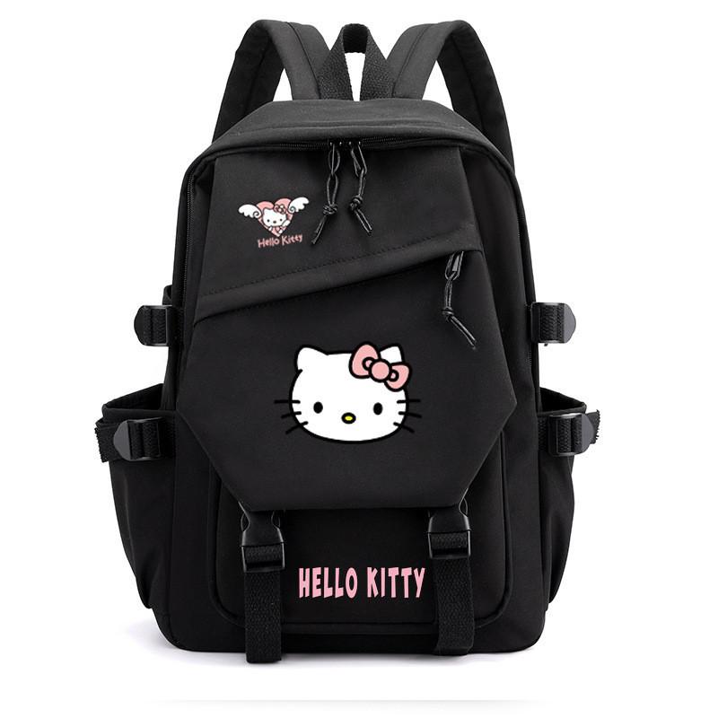 Hello Kitty School Backpack For Middle School And High School Fashionable Cartoon Nylon