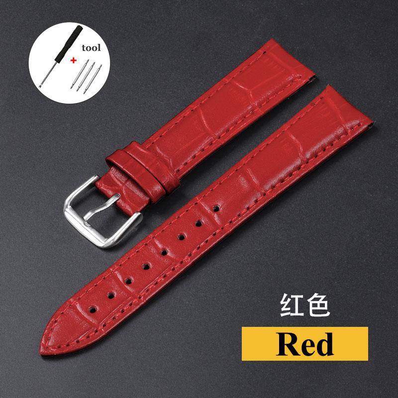 Ремешок из натуральной коровьей кожи для Seiko для Tissot Мужской и женский универсальный ремешок для часов 12 13 14 15 16 17 18 19 20 21 22 24 мм