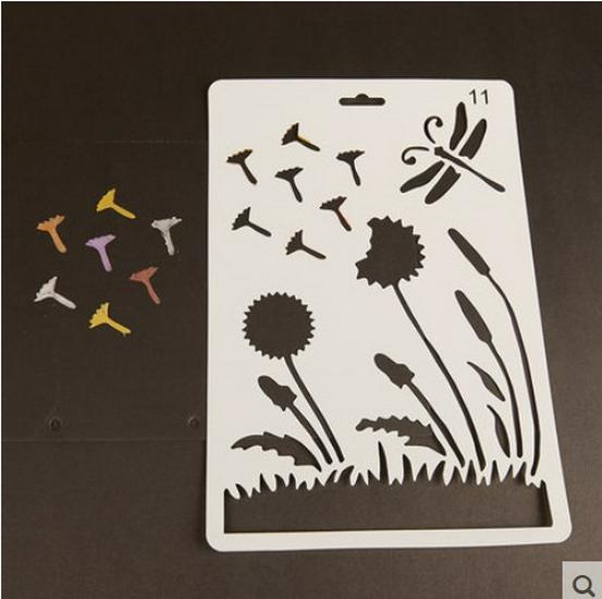 Инструменты для самостоятельного украшения альбомов: Тематическая кружевная линейка, полые шаблоны для домашних животных и принадлежности для рисования