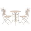 Patio Furniture Sets 3 Piece Bistro Set Steel White