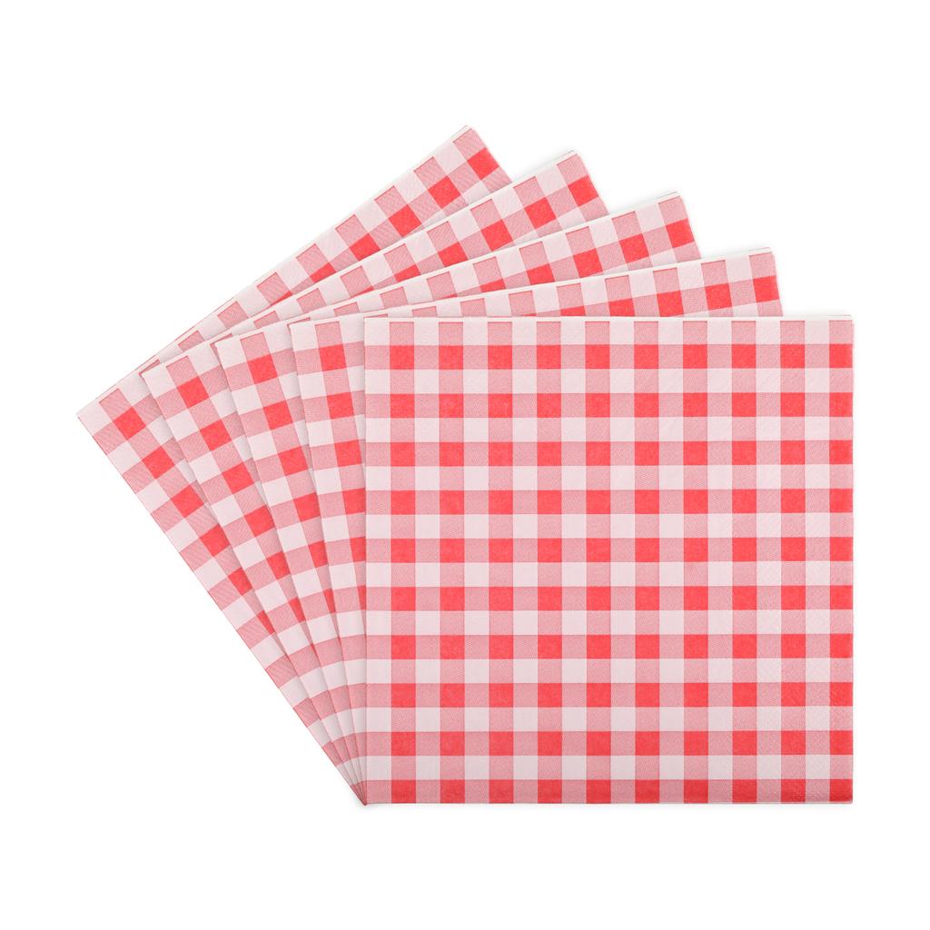 Vibrant Patterns And Bright Colors Disposable Dessert Plates For Party Supplies Paper Plates Gingham