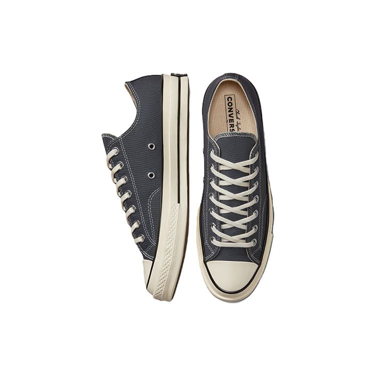 Converse Chuck 70 Vintage Canvas Low Серый Железный/Эгрет/Черный Унисекс A01451C