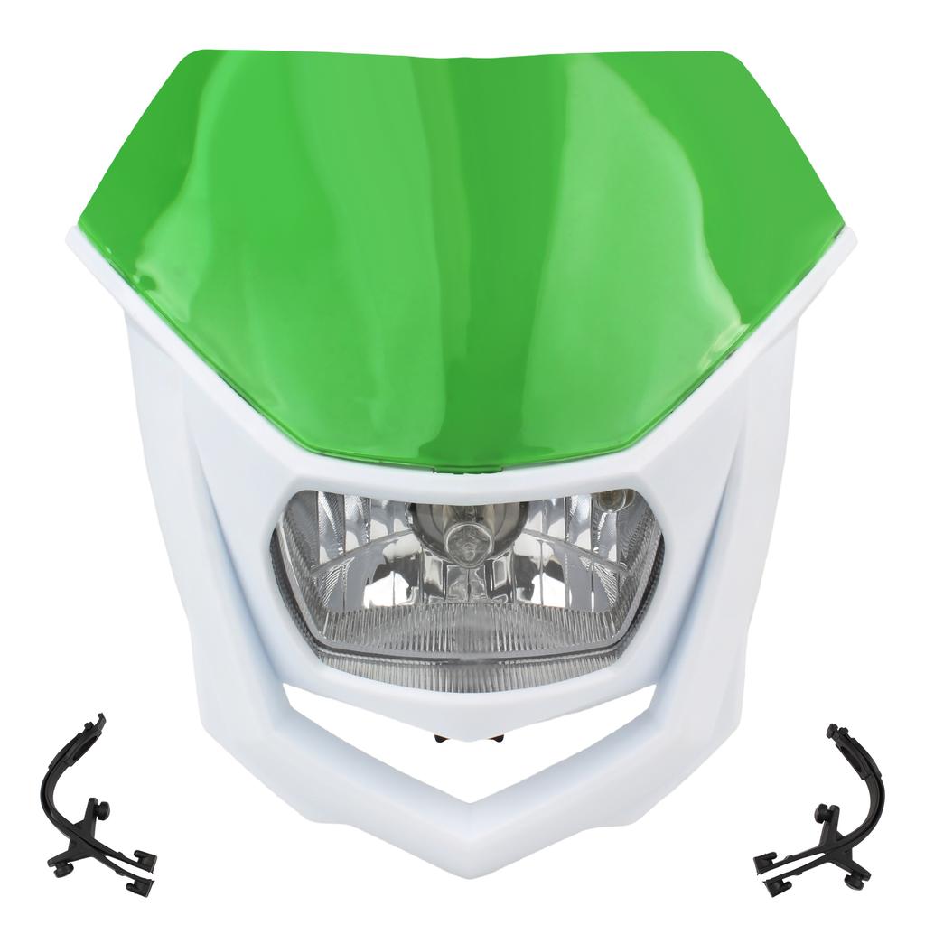 Мотоцикл Грязевой Велосипед Галогеновая Фара Пластина Для Honda Kawasaki Yamaha Moto Универсальные Аксессуары Конец Фары Эндуро Фара