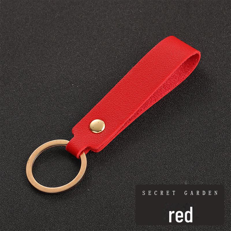 Custom Multicolor PU Leather Keychain - Perfect Business Gift for Car Keys