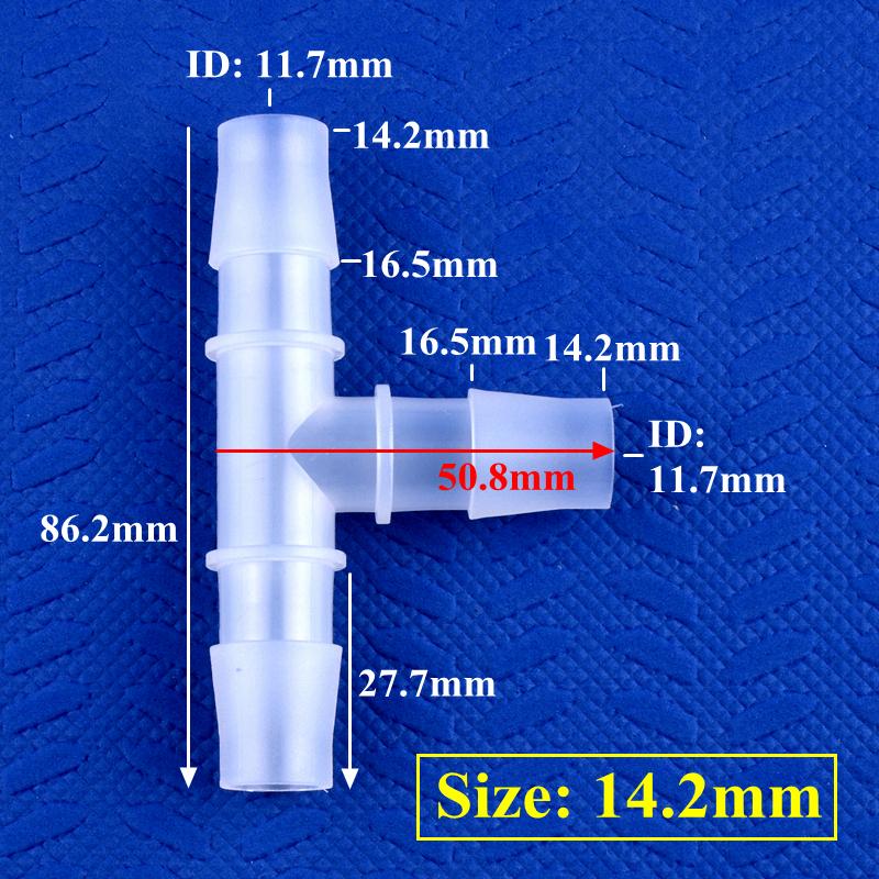 10 шт./лот 1,6~17,5 мм полипропиленовый тройник-соединитель для аквариума, 3-ходовое соединение, садовые шланговые соединители для воды, 20 мм, 25 мм, быстроразъемные соединения типа «пагода»