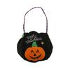 Сумочка для конфет на Хэллоуин с вышивкой в виде тыквы и ведьмы, складная переносная сумка-тоут, корзина для сладостей на Хэллоуин