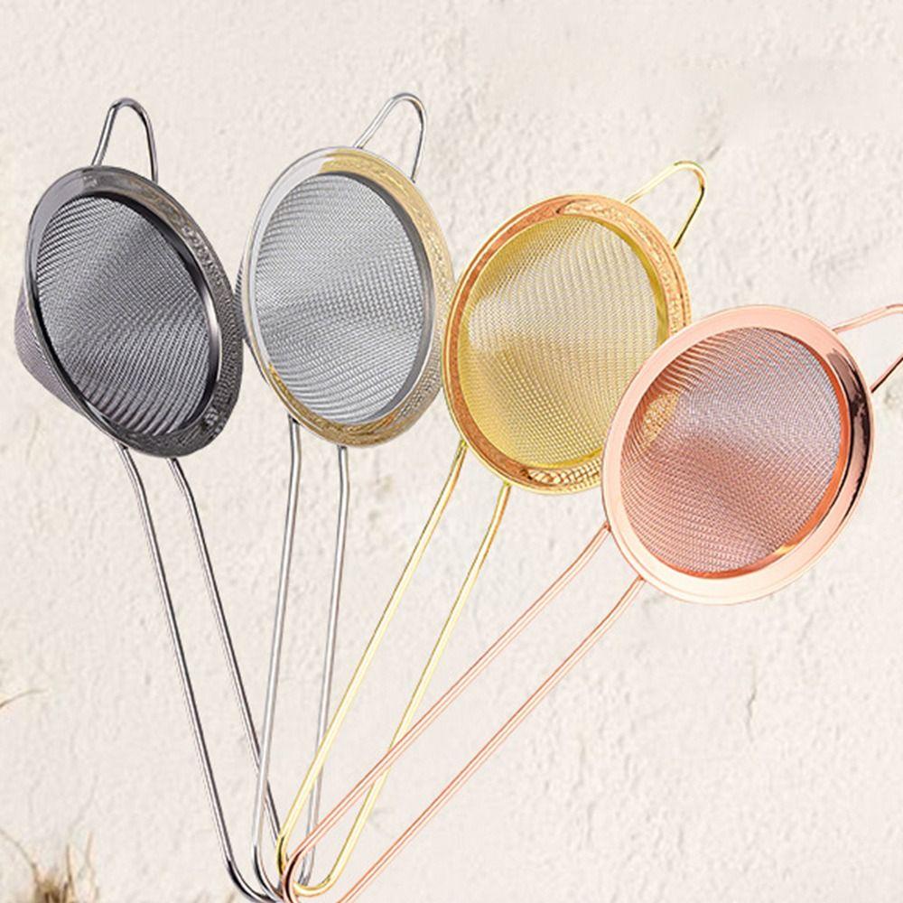 Коктейльный стрейнер из розового золота Конусообразный стрейнер Новый конусный стрейнер Мелкая сетка