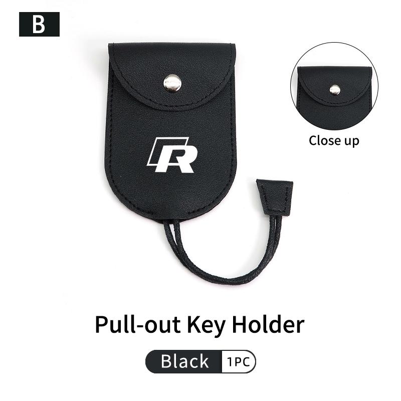 For Volkswagen VW Car Key Case Signal Blocker Bag RFID Keychian Shielding Pocket Golf Polo 4 5 6 Passat B5 B6 B7 CC Jetta Tiguan
